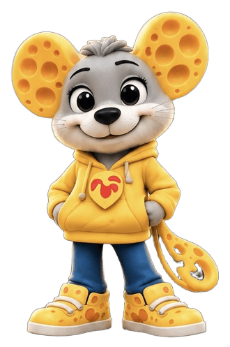 Cheese Mouse, EVR's original brand mascot character
